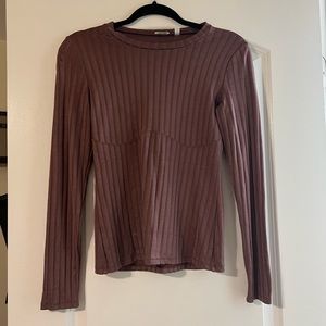 Wilfred (Aritzia) Brown long sleeve top - Size Medium